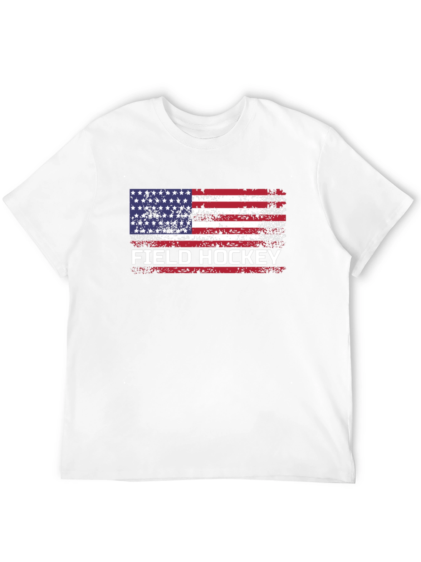 Field Hockey American Flag T-Shirt