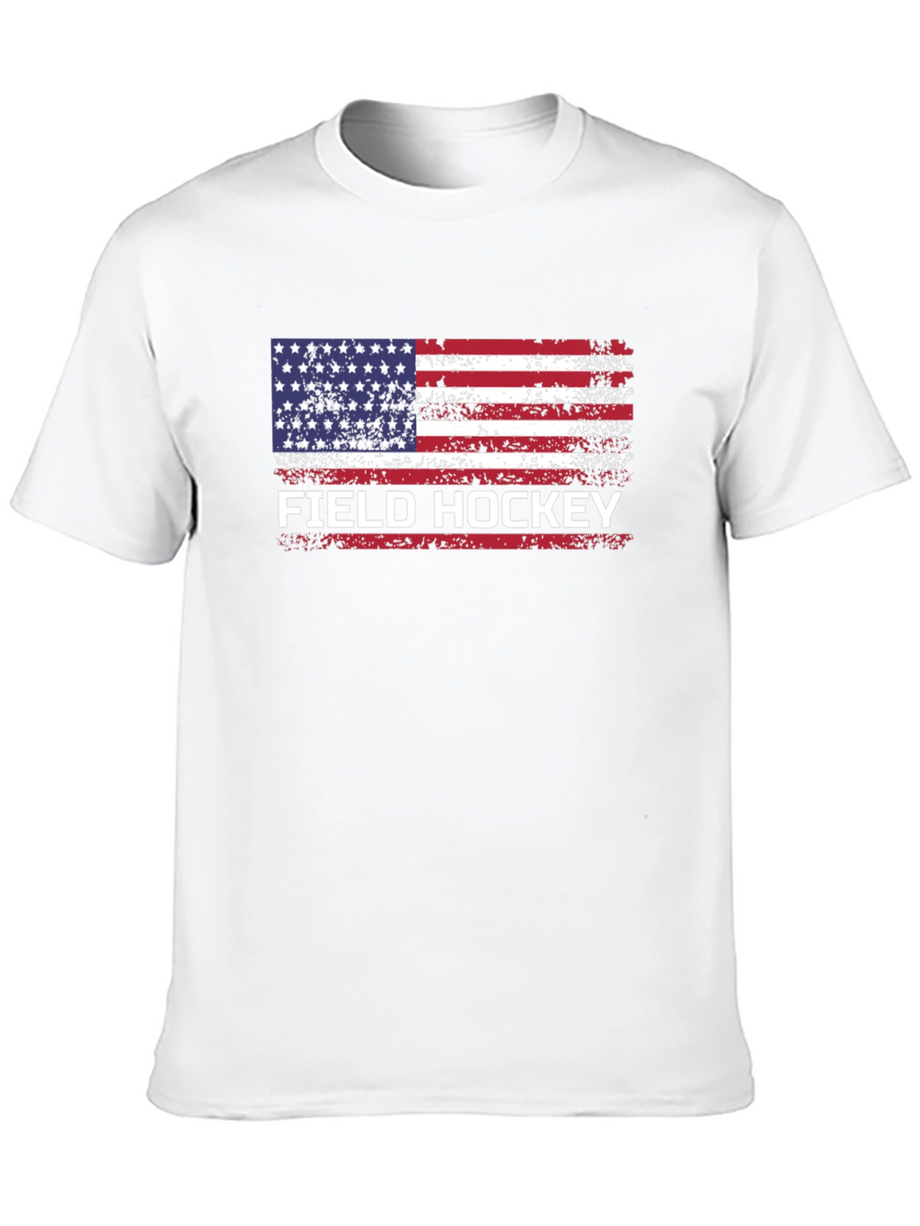 Field Hockey American Flag T-Shirt