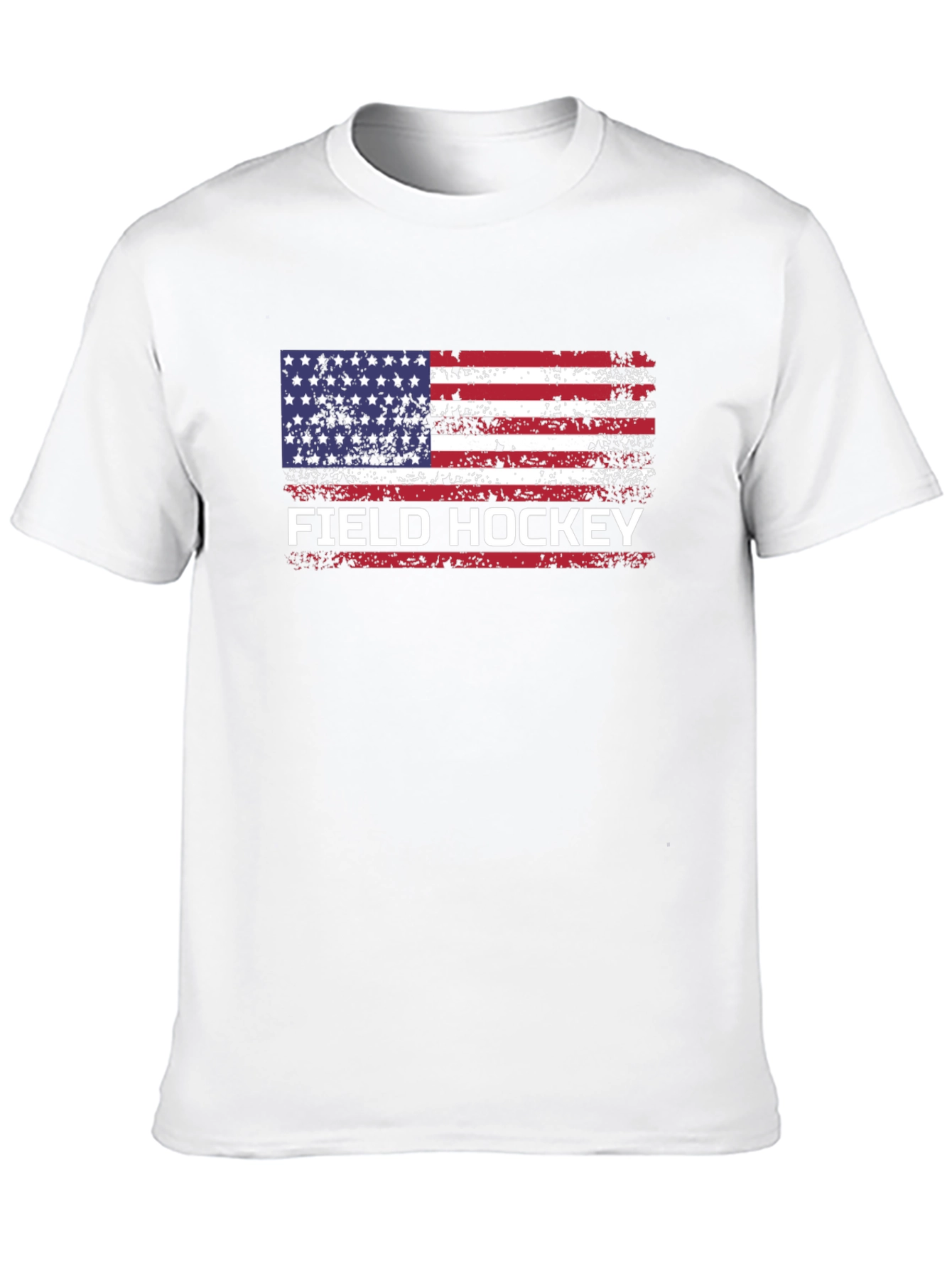Field Hockey American Flag T-Shirt