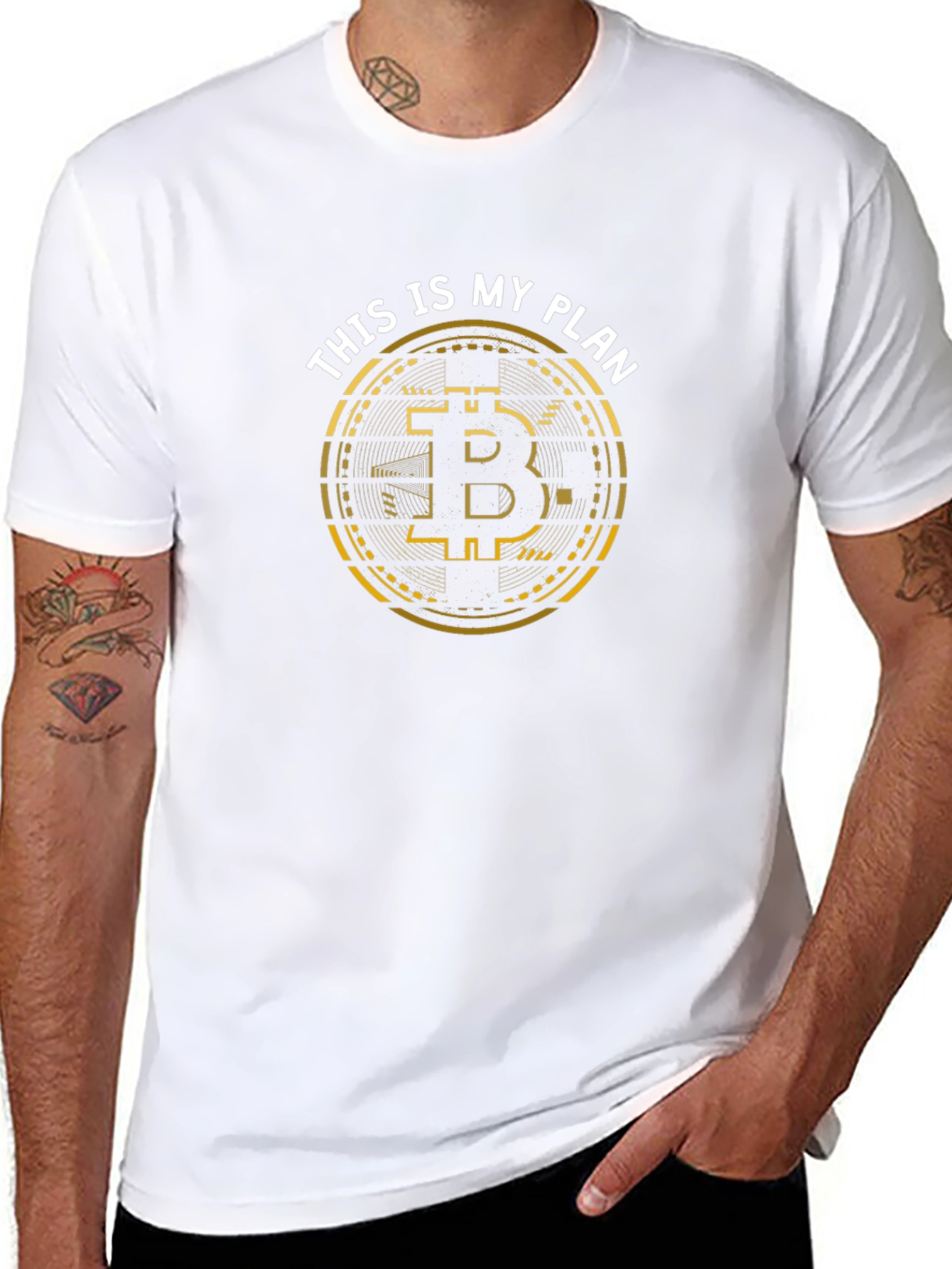Bitcoin Plan Graphic Tee - Crypto T-Shirt