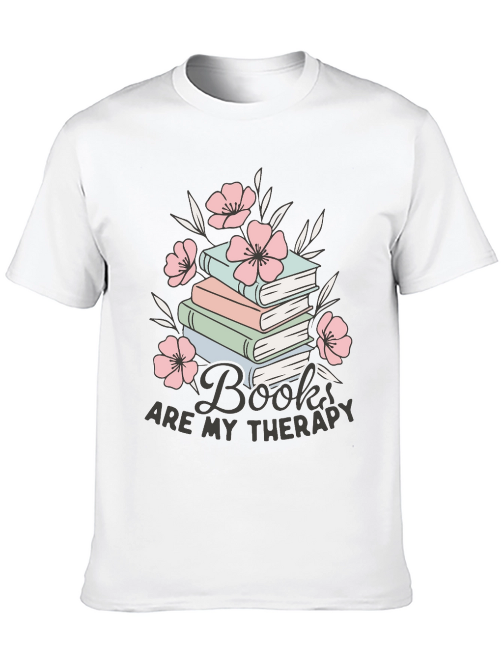 Books Are My Therapy Graphic Tee
