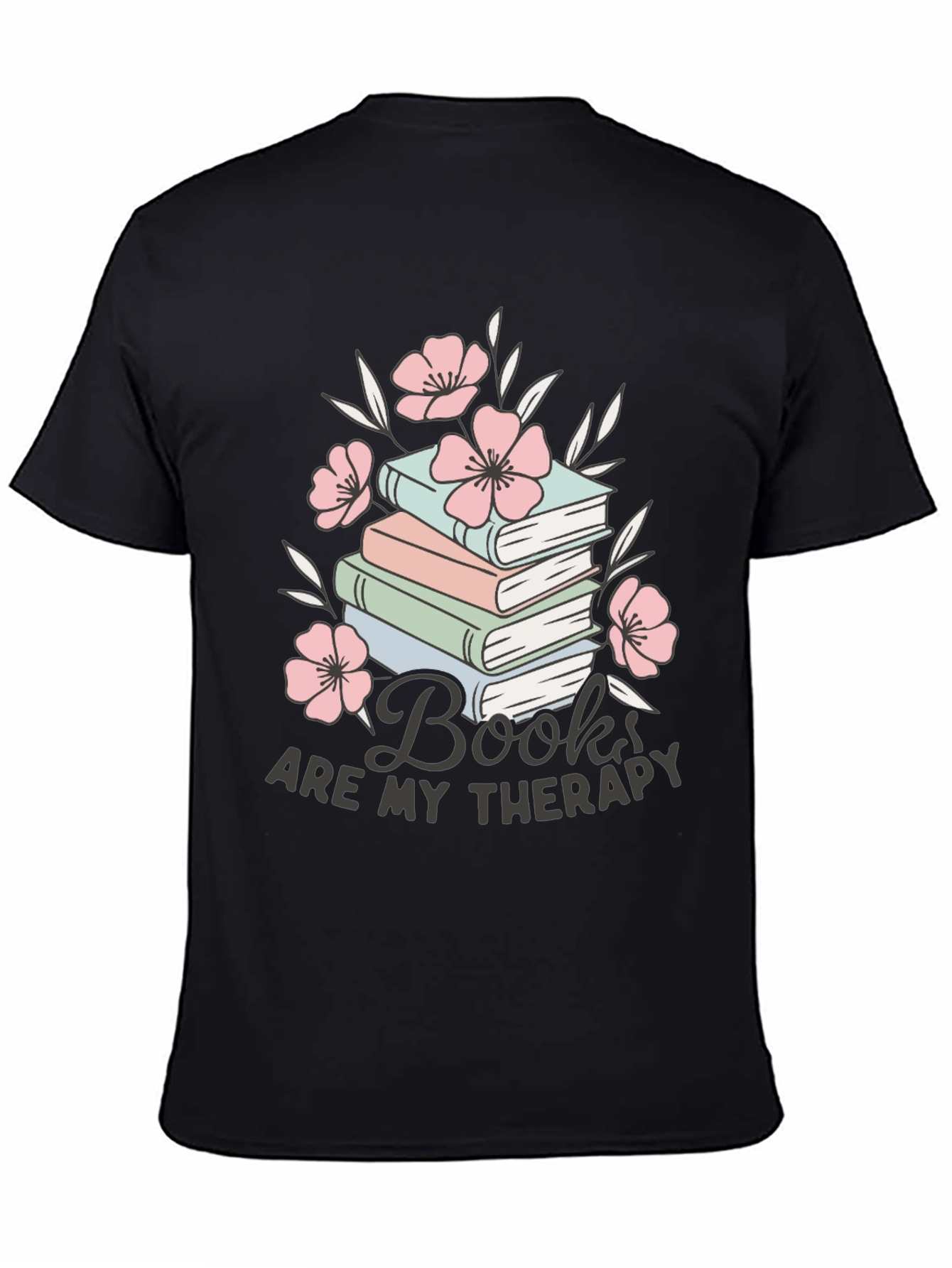 Books Are My Therapy Graphic Tee