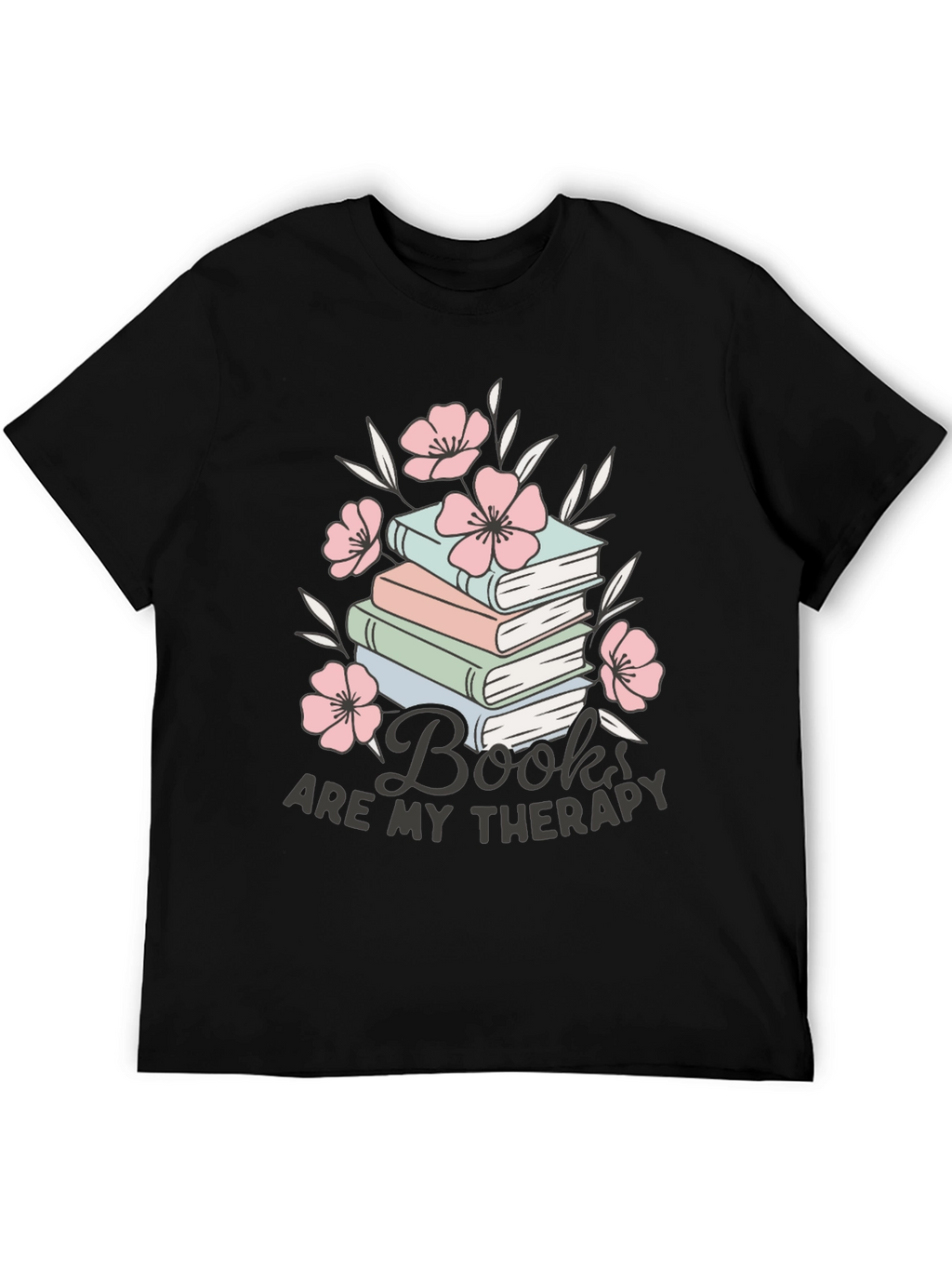 Books Are My Therapy Graphic Tee