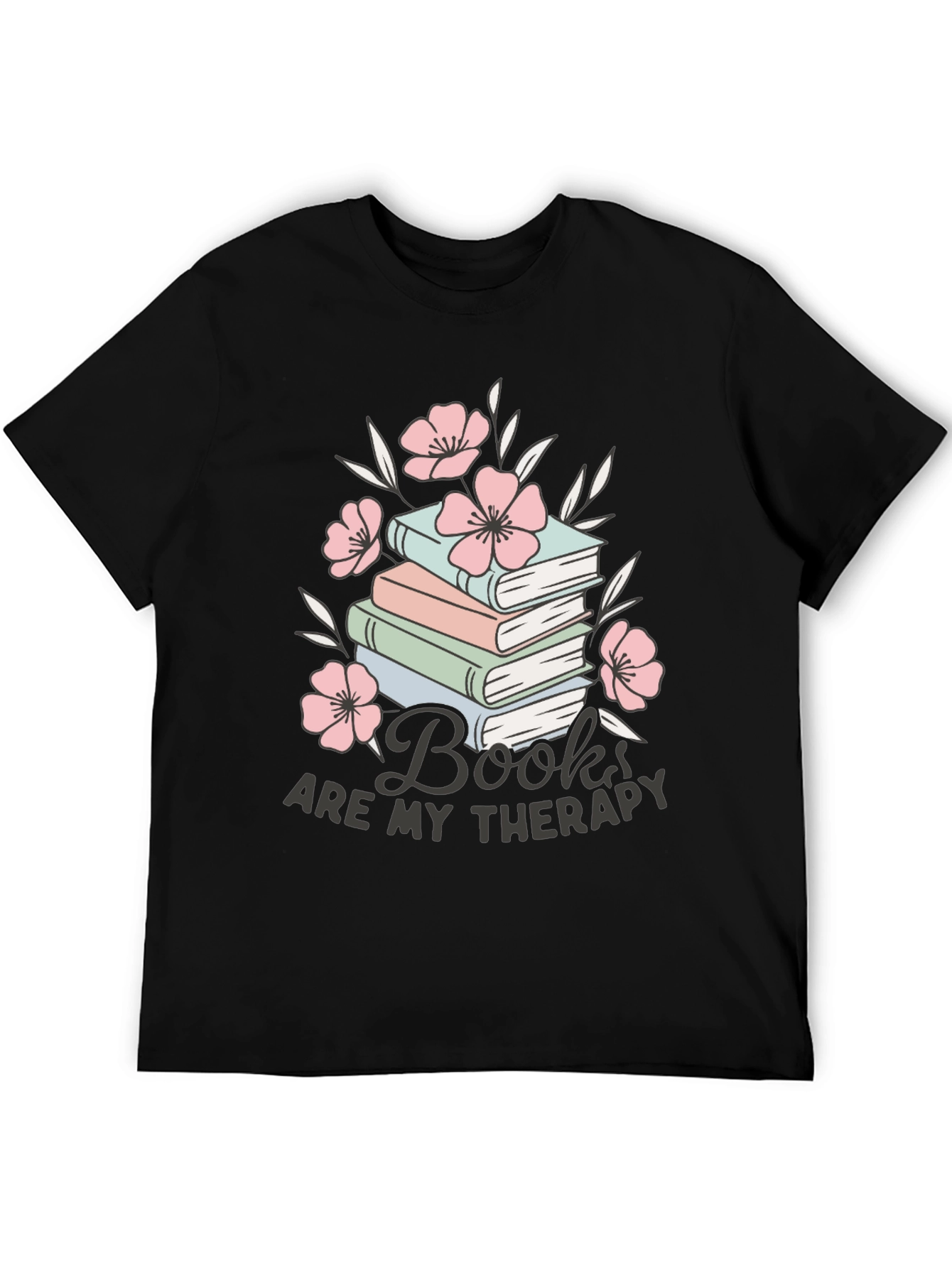 Books Are My Therapy Graphic Tee
