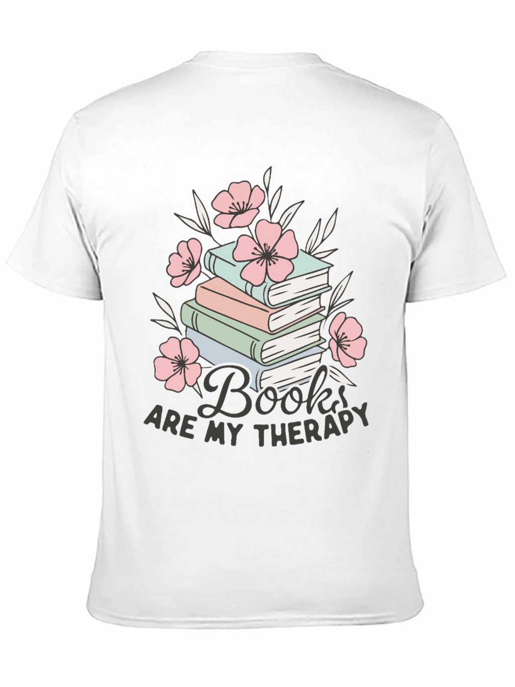 Books Are My Therapy Graphic Tee