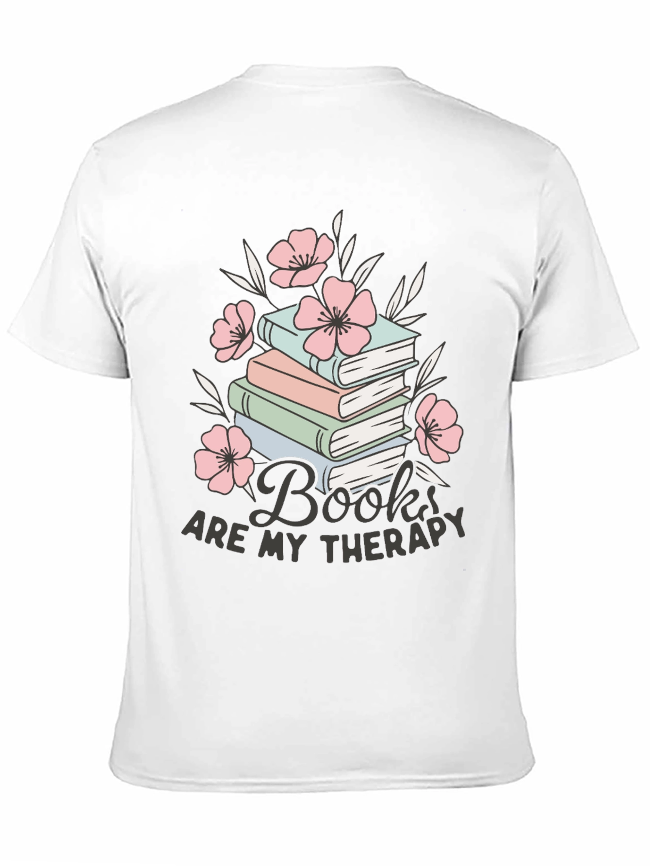 Books Are My Therapy Graphic Tee