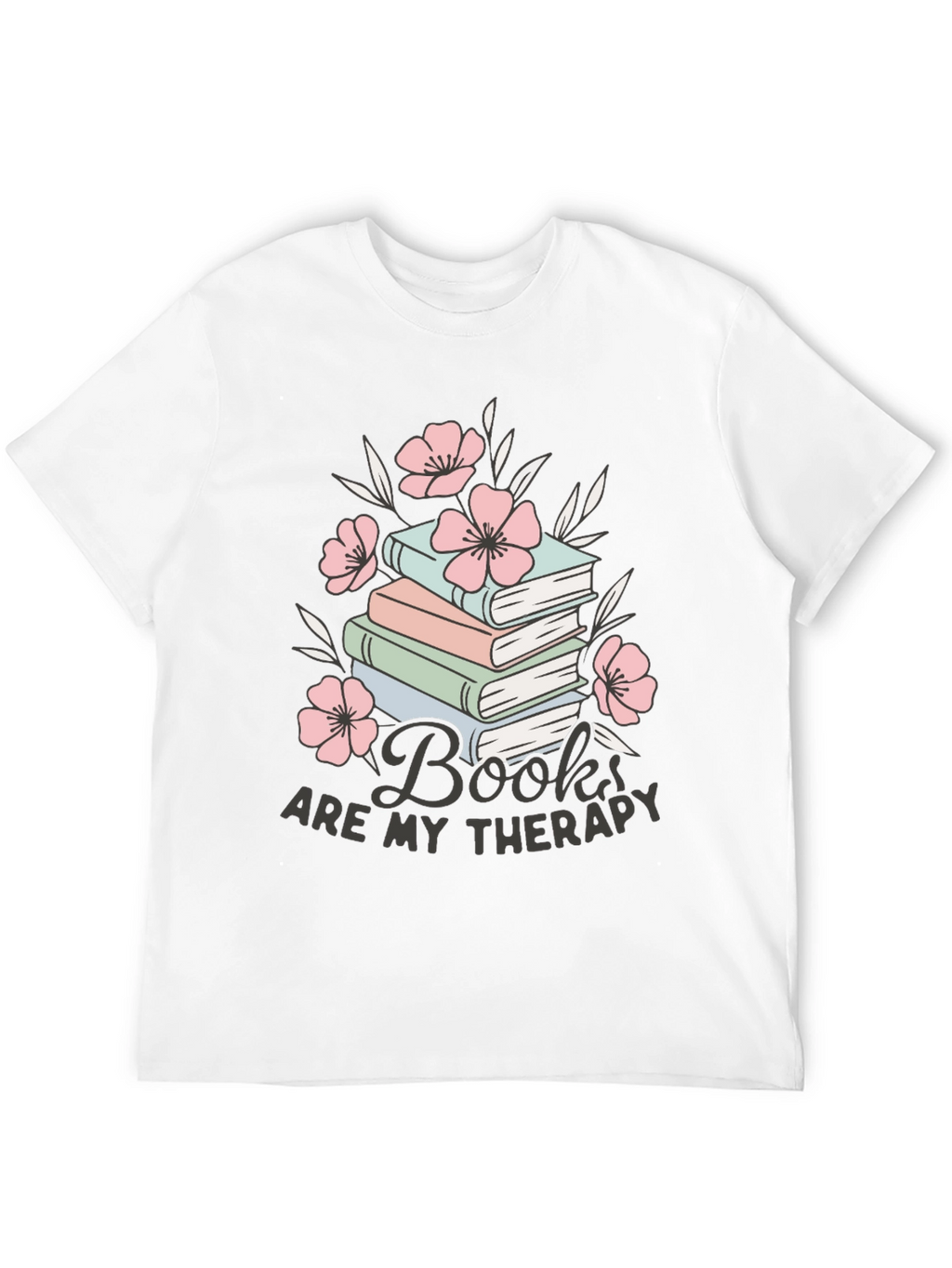 Books Are My Therapy Graphic Tee