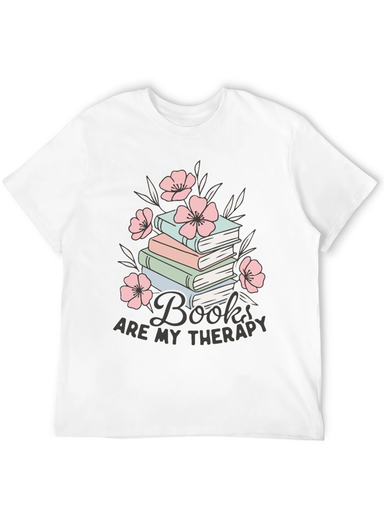 Books Are My Therapy Graphic Tee