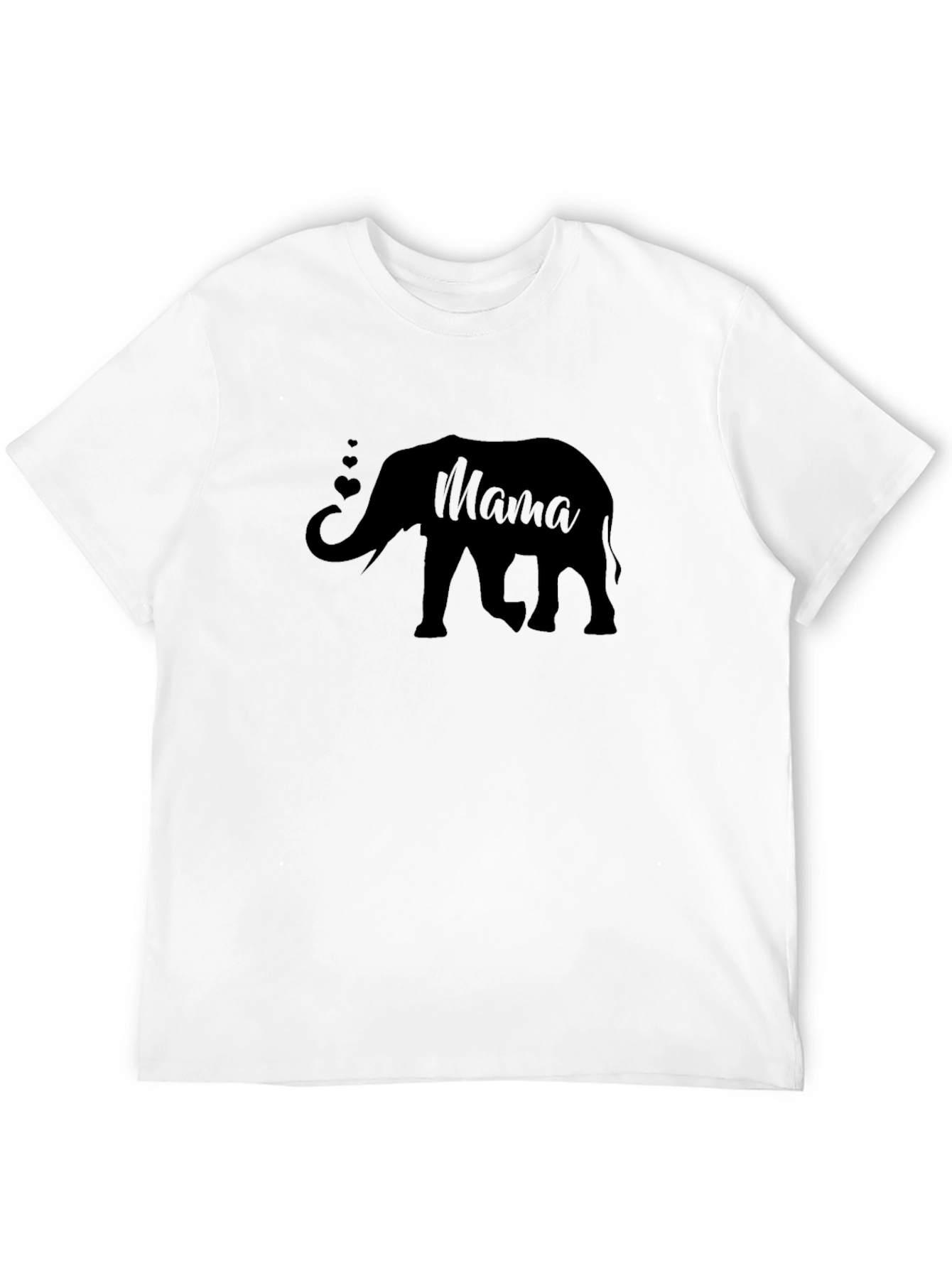 Mama Elephant Graphic Tee - Black Stylish & Comfy