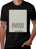 #MOOD Graphic Tee - Relaxed Fit Black Cotton Blend