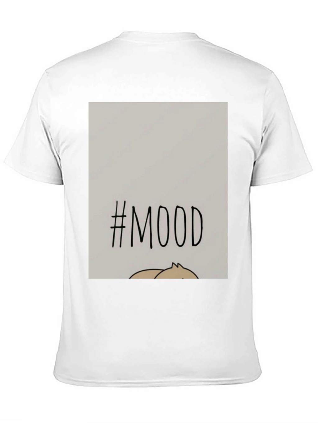 #MOOD Graphic Tee - Relaxed Fit Black Cotton Blend