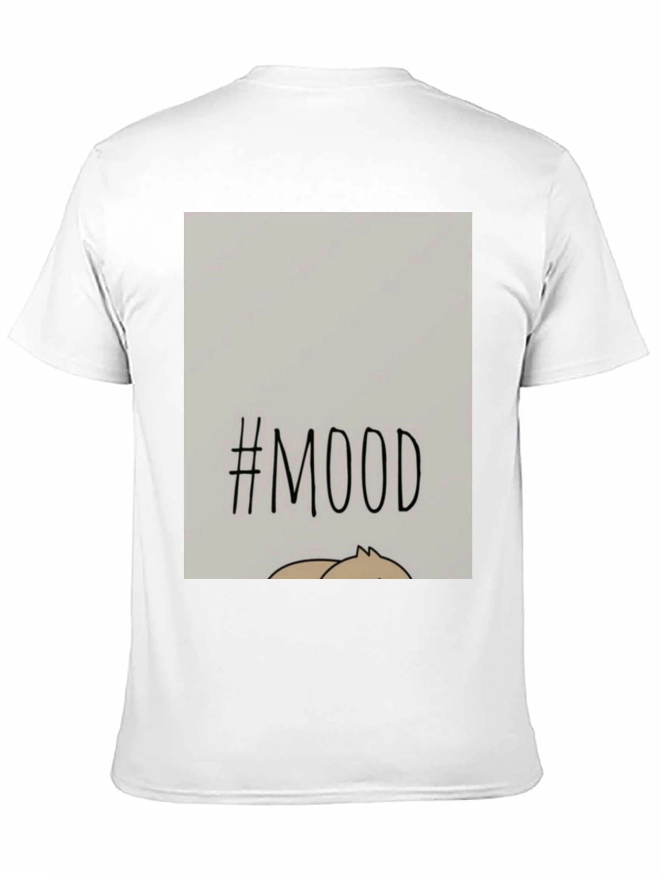 #MOOD Graphic Tee - Relaxed Fit Black Cotton Blend