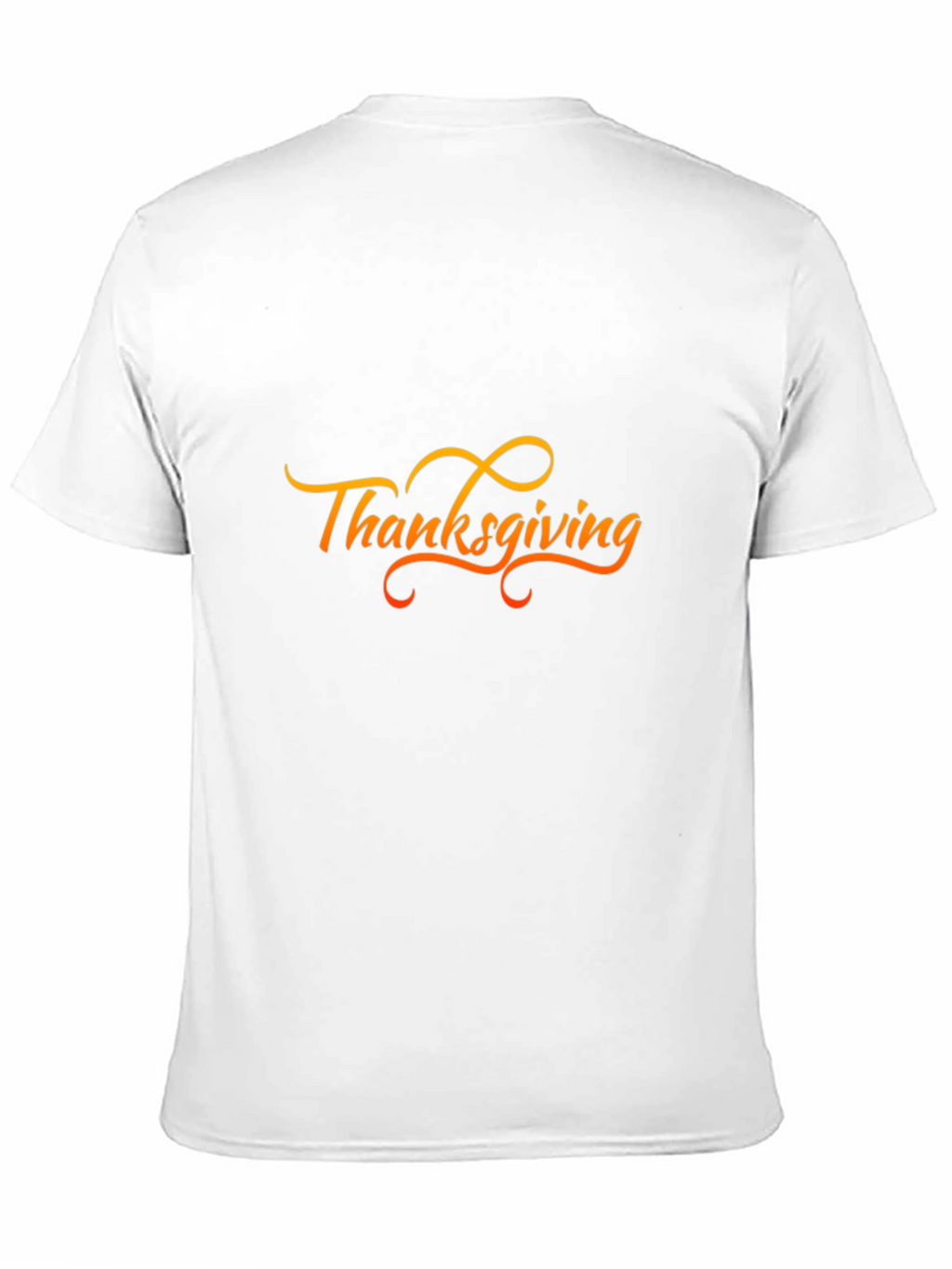 Thanksgiving Graphic Print Black T-Shirt