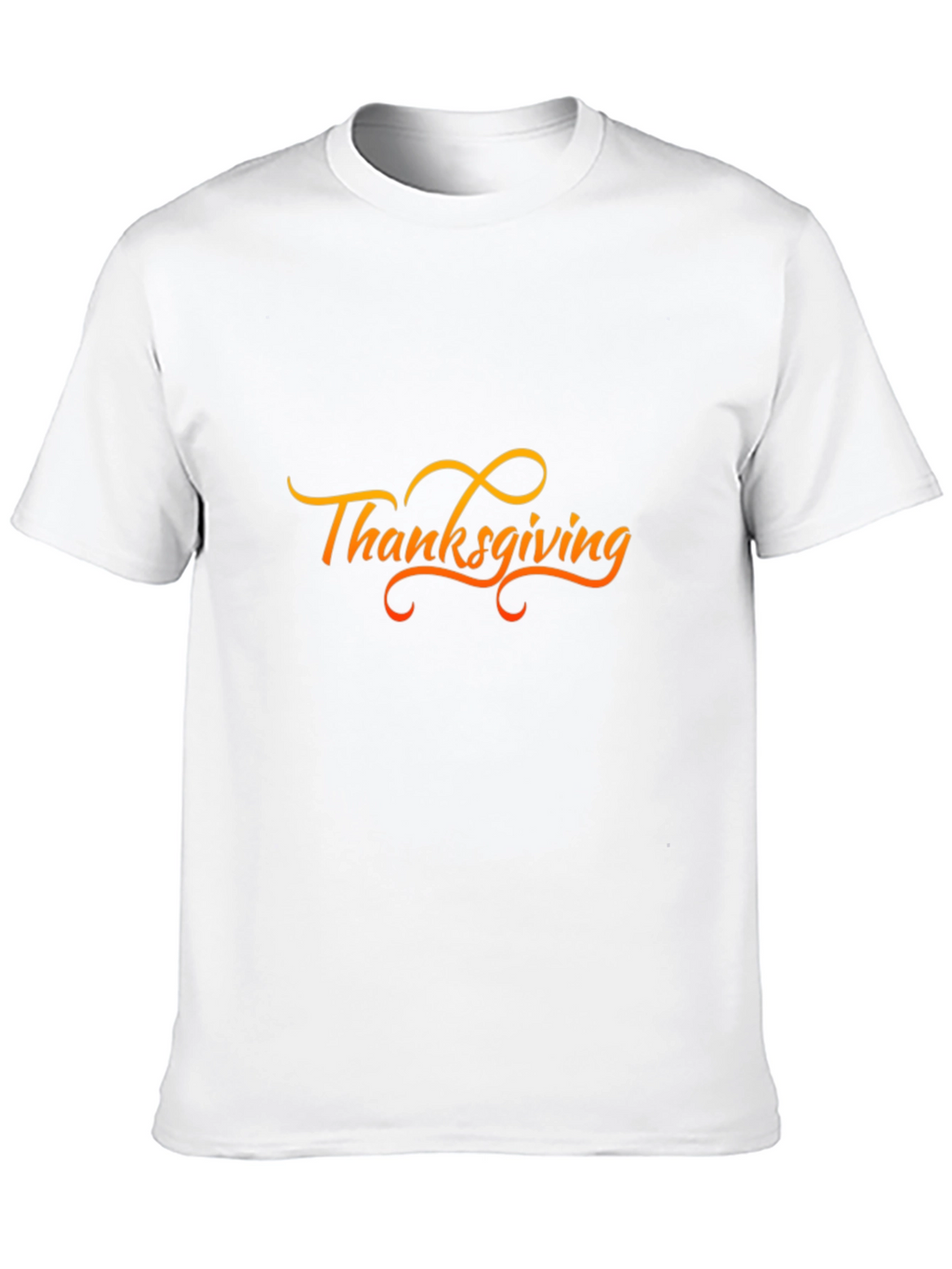 Thanksgiving Graphic Print Black T-Shirt