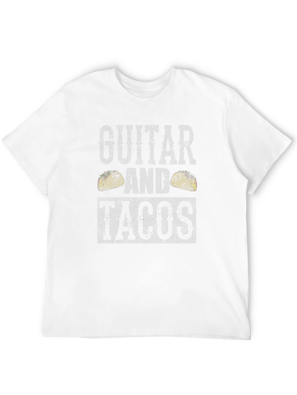 Guitar and Tacos Graphic T-Shirt - Mens Black Tee