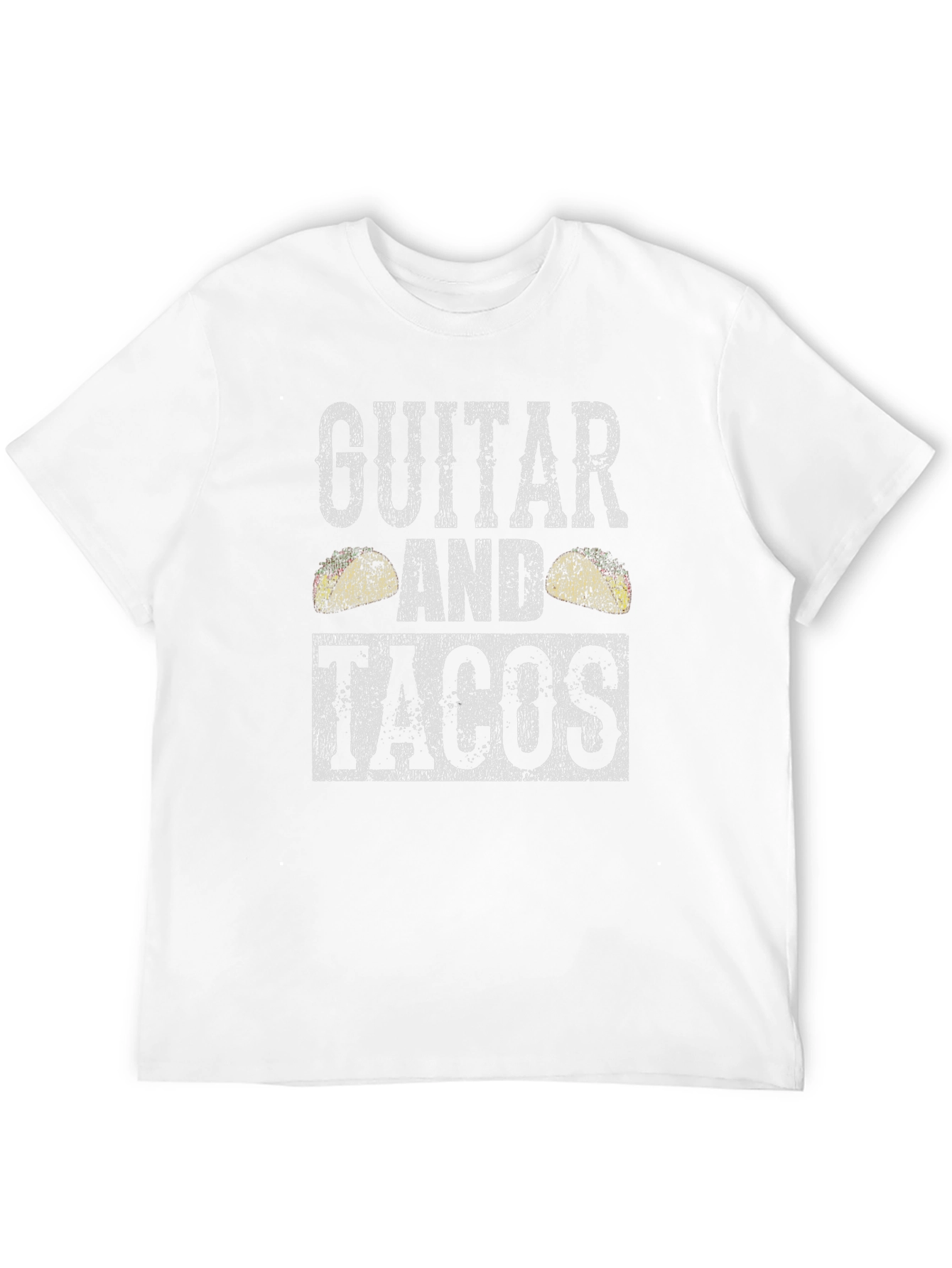 Guitar and Tacos Graphic T-Shirt - Mens Black Tee