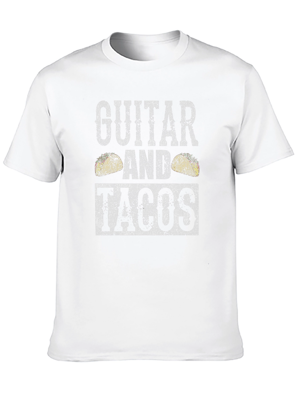Guitar and Tacos Graphic T-Shirt - Mens Black Tee