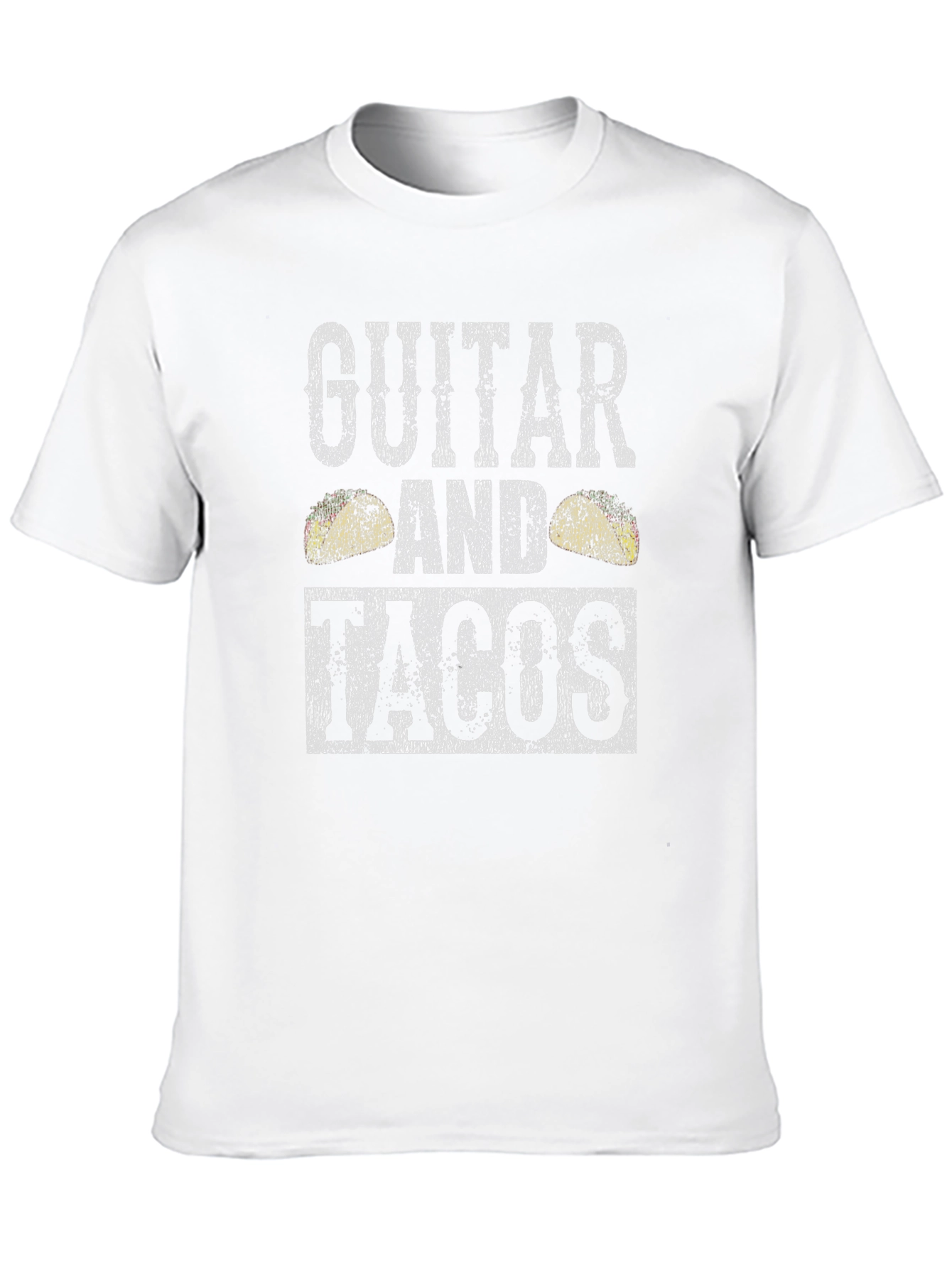 Guitar and Tacos Graphic T-Shirt - Mens Black Tee
