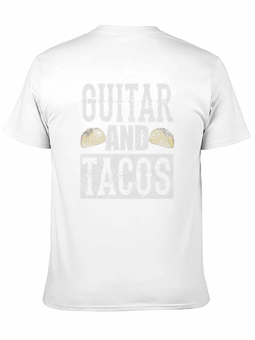Guitar and Tacos Graphic T-Shirt - Mens Black Tee