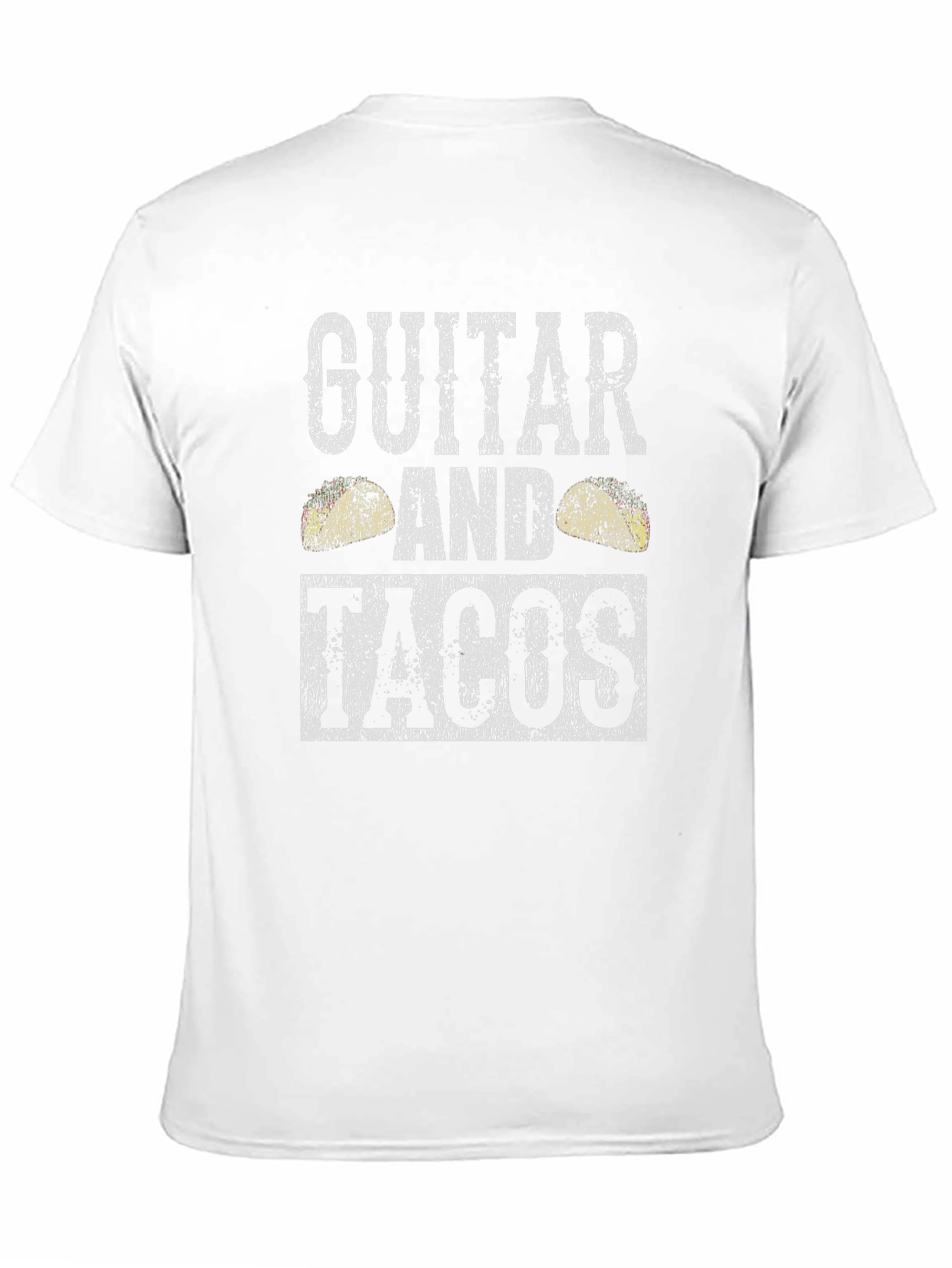 Guitar and Tacos Graphic T-Shirt - Mens Black Tee