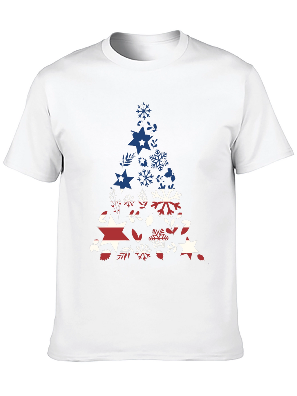 Patriotic Christmas Tree Graphic Tee