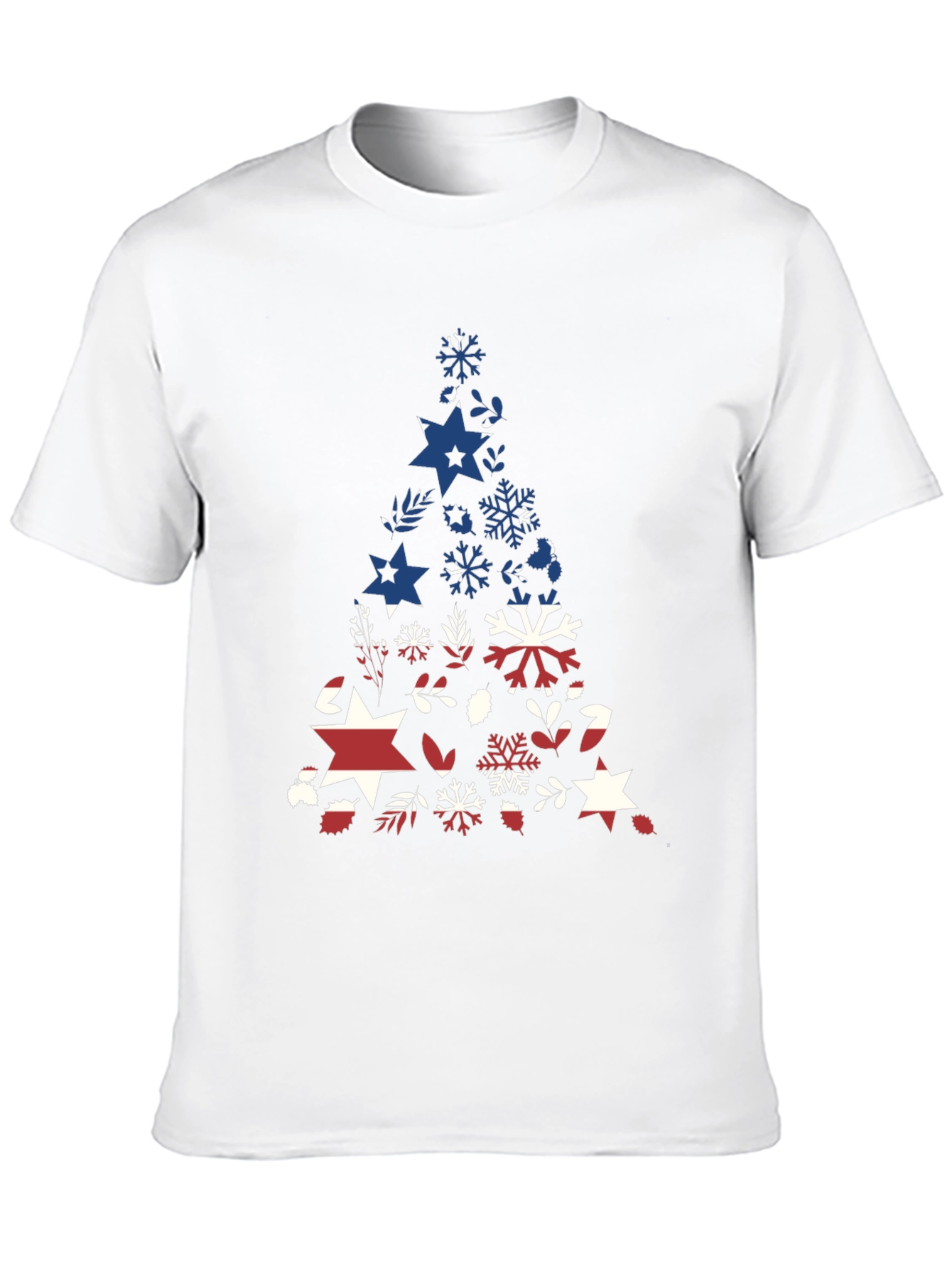 Patriotic Christmas Tree Graphic Tee