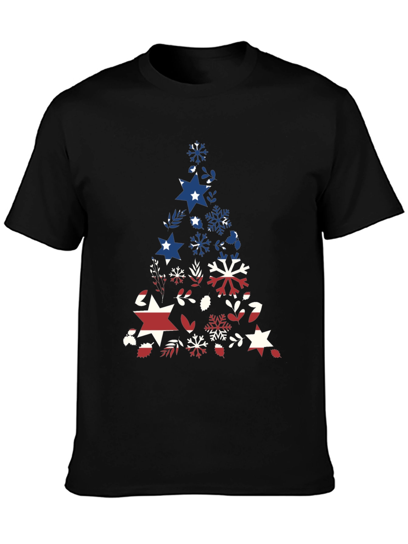 Patriotic Christmas Tree Graphic Tee