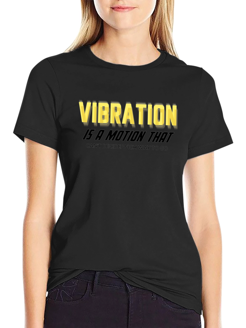Vibration Motion Black T-Shirt