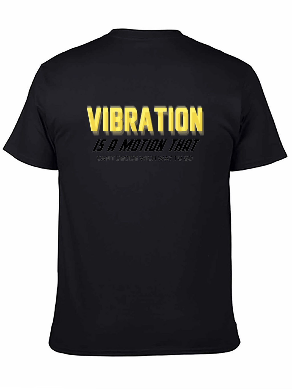 Vibration Motion Black T-Shirt