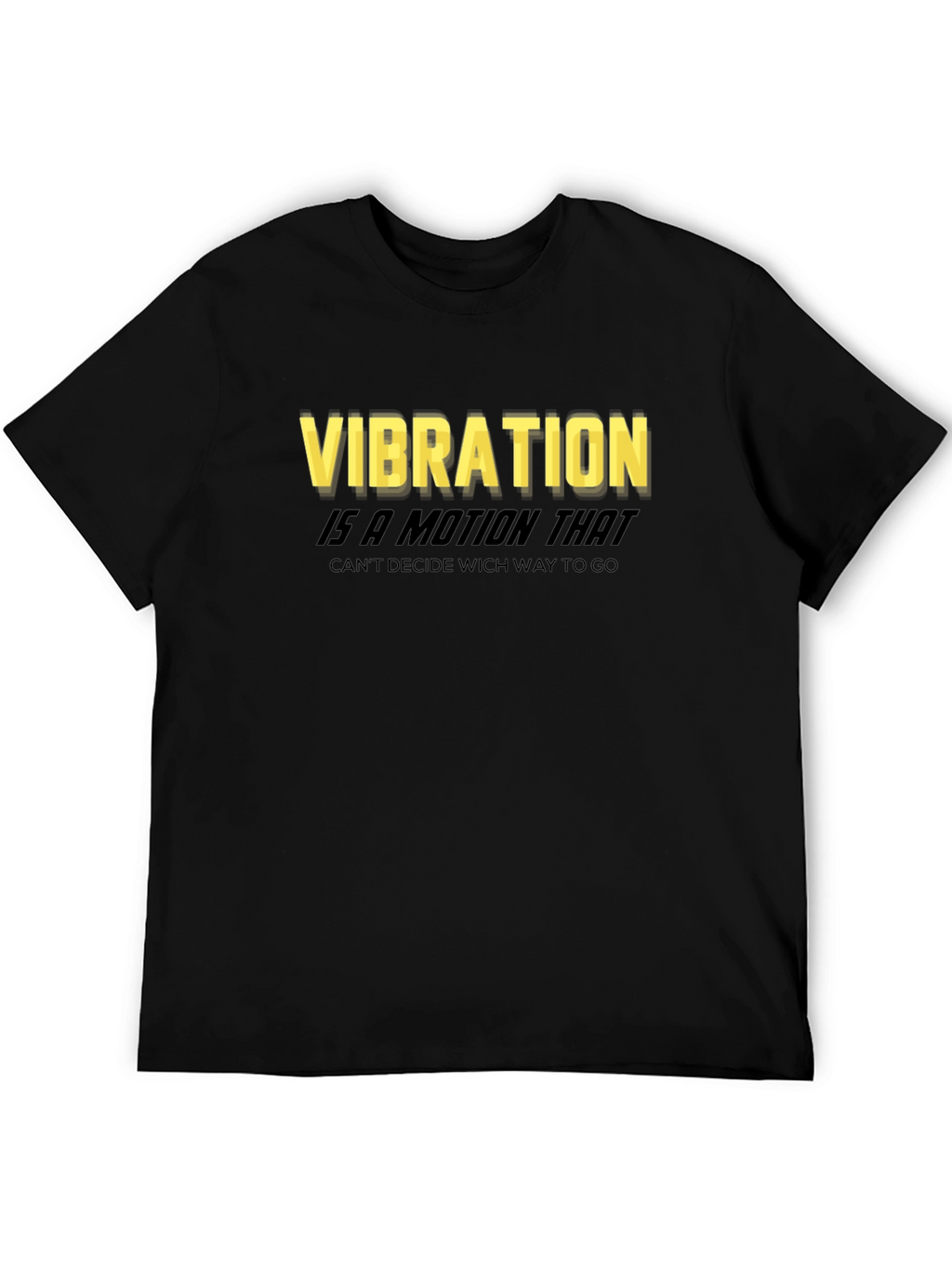 Vibration Motion Black T-Shirt