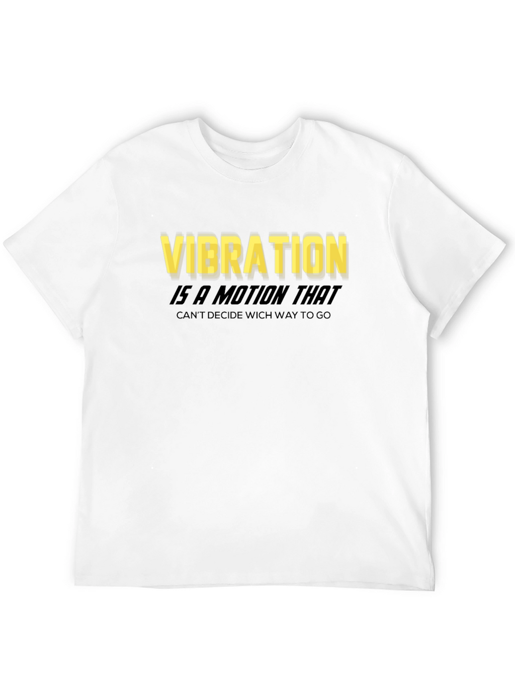 Vibration Motion Black T-Shirt
