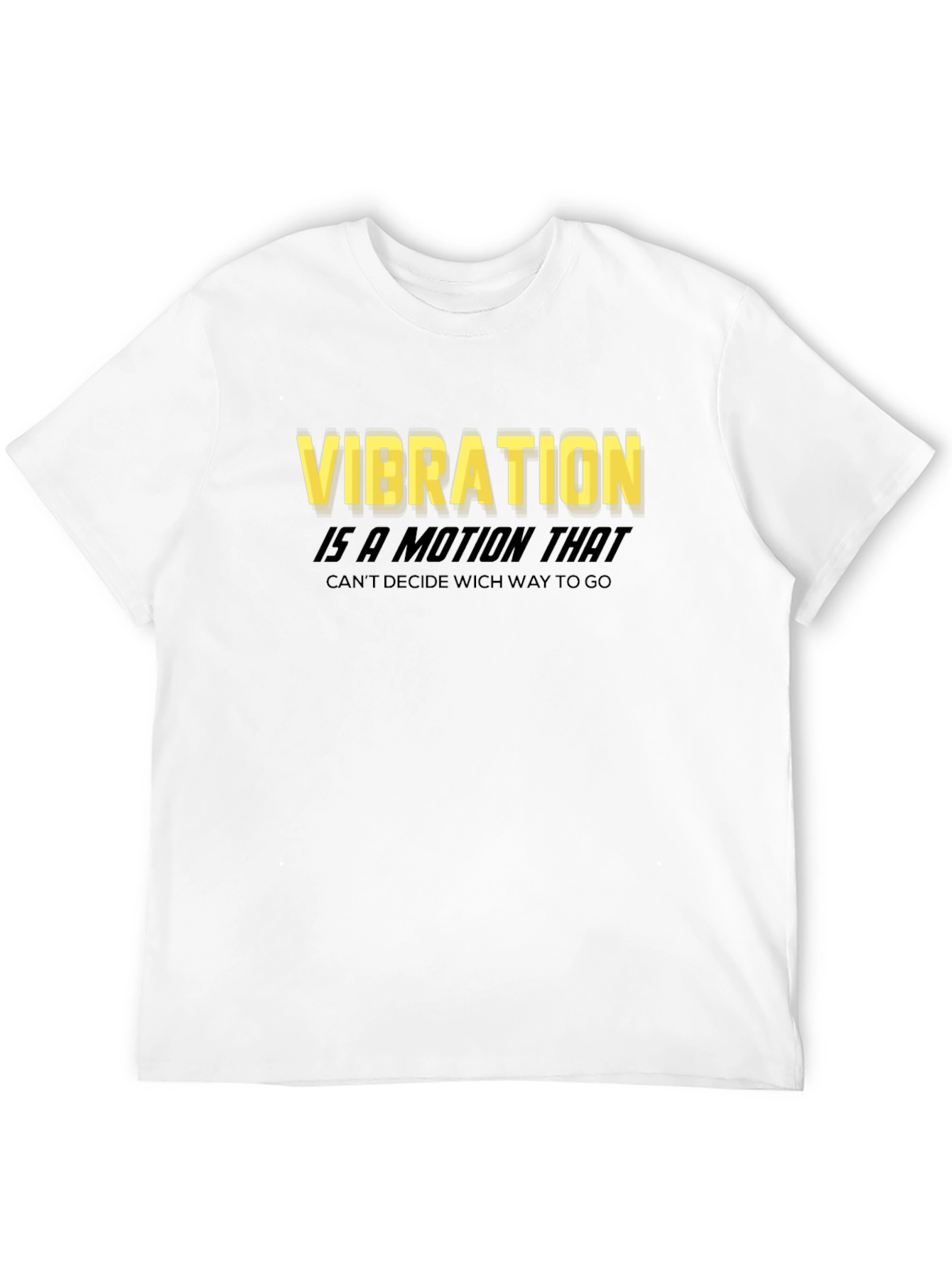 Vibration Motion Black T-Shirt