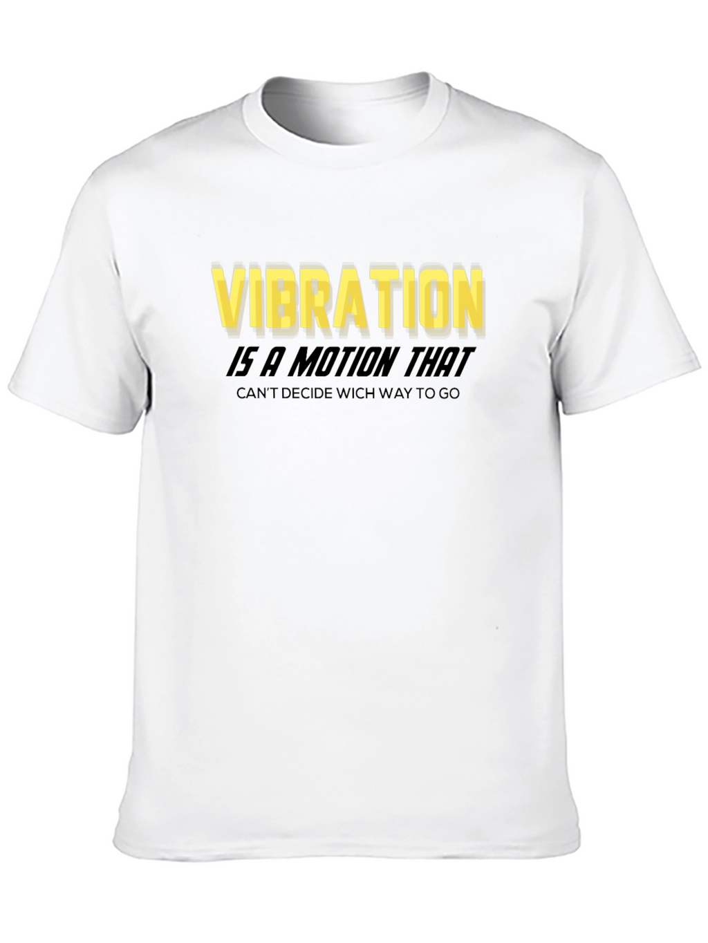 Vibration Motion Black T-Shirt