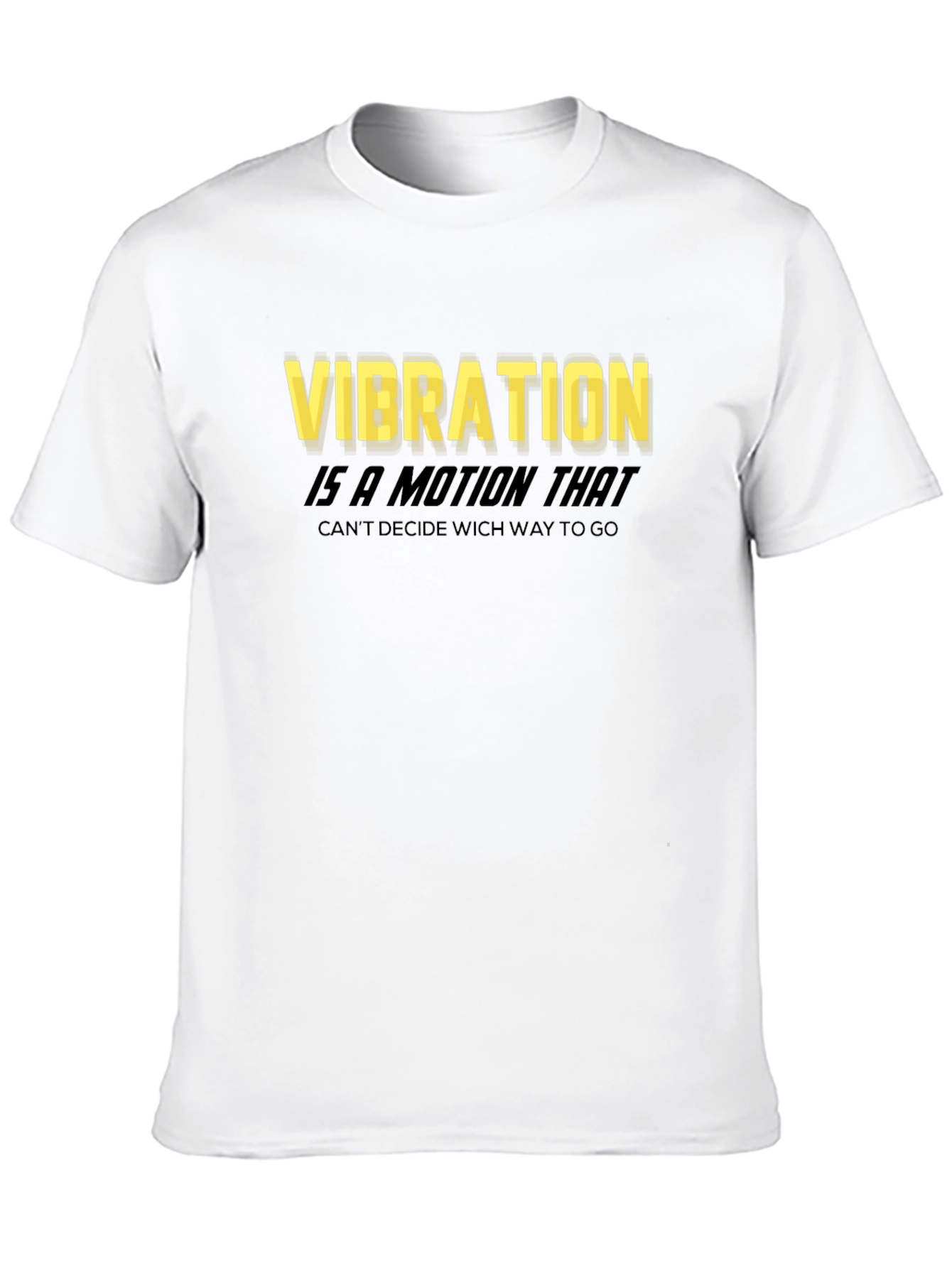Vibration Motion Black T-Shirt