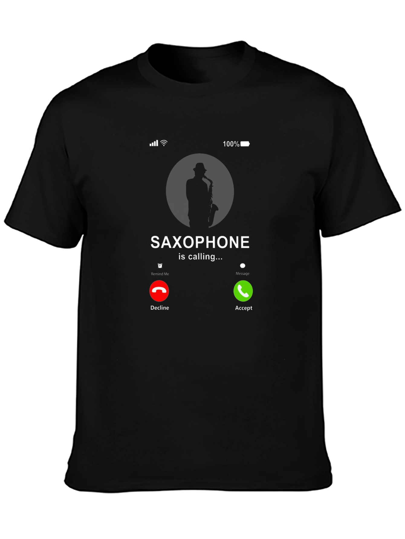 Saxophone Calling T-Shirt - Music Lover Tee