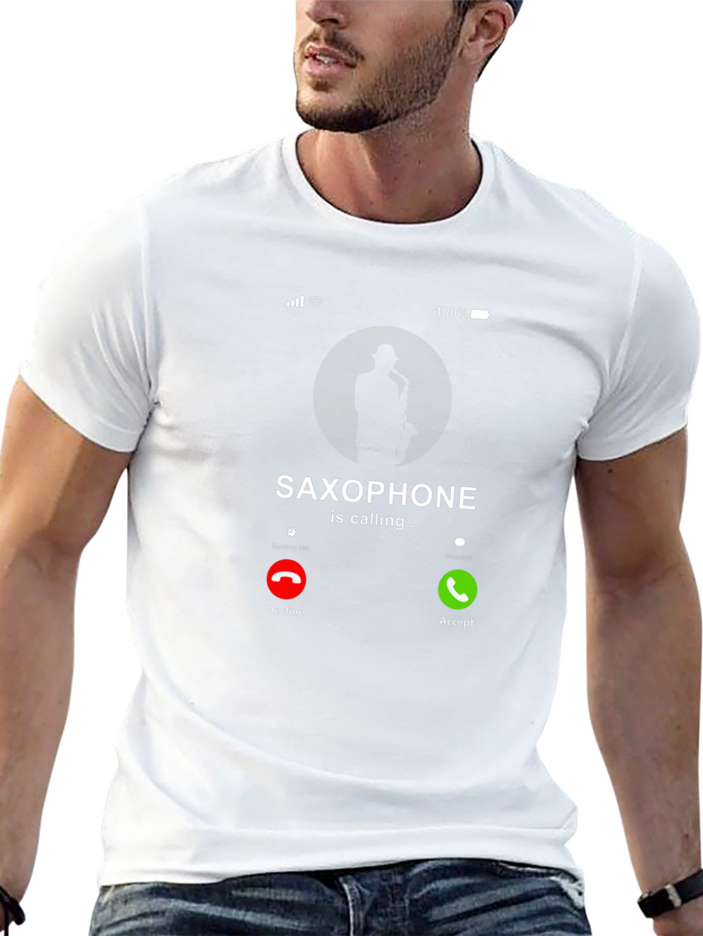 Saxophone Calling T-Shirt - Music Lover Tee