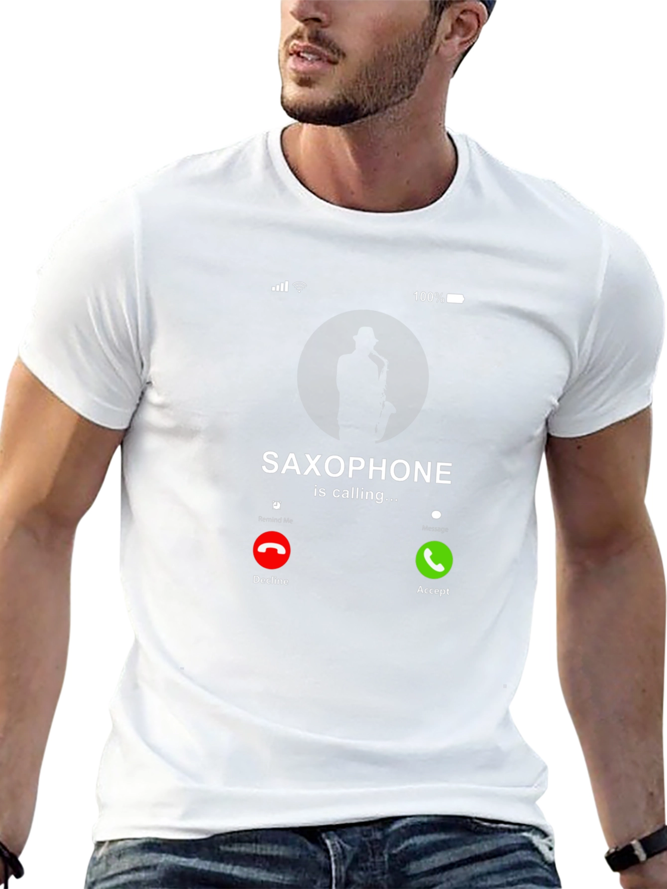 Saxophone Calling T-Shirt - Music Lover Tee