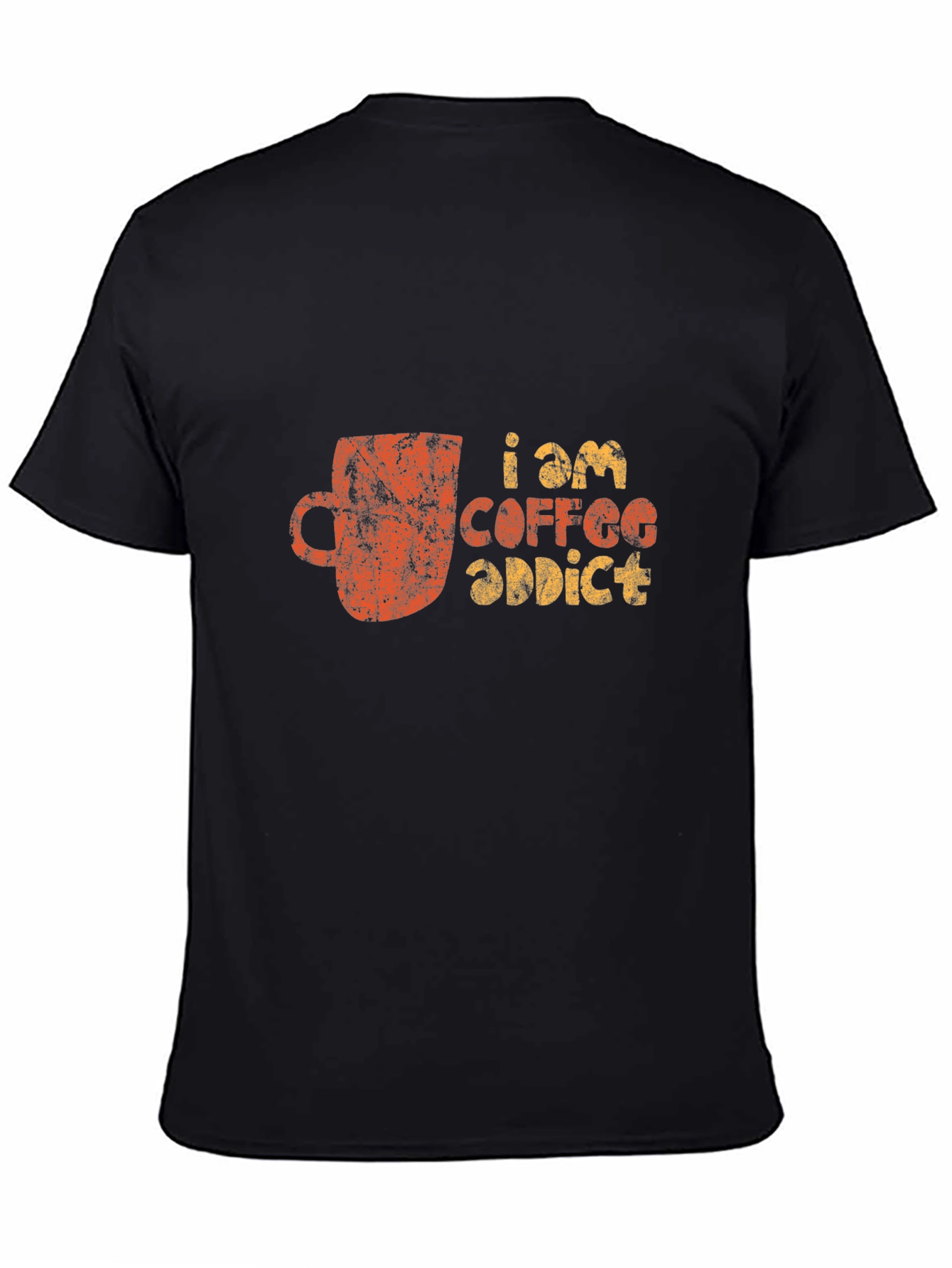 Coffee Addict Graphic Tee - Black Short Sleeve T-Shirt