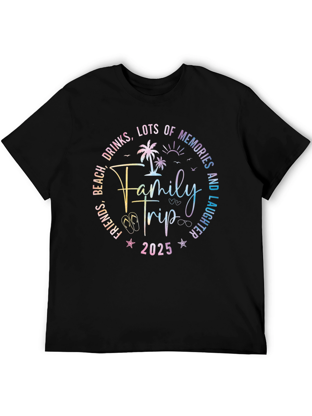 Family Trip 2025 T-Shirt - Beach Vacation Tee