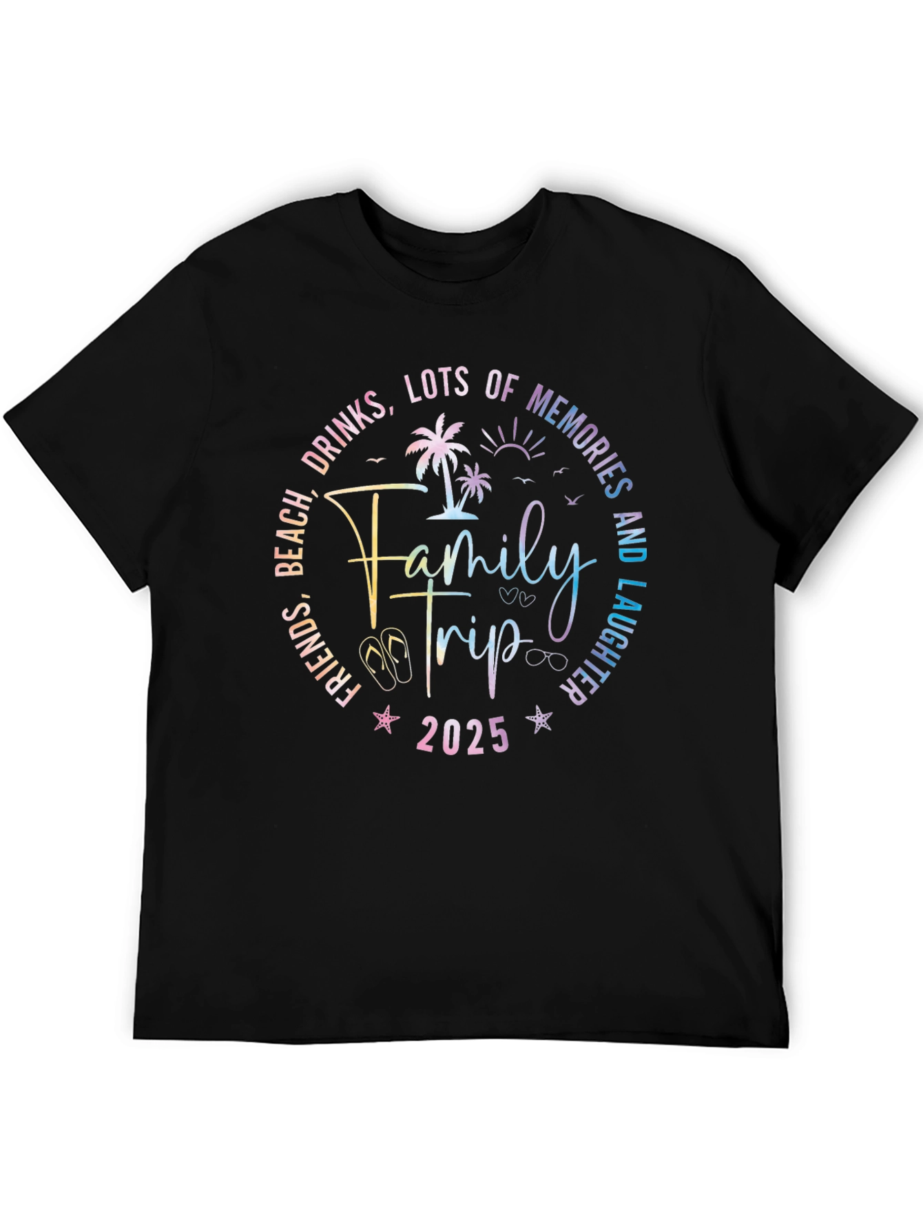 Family Trip 2025 T-Shirt - Beach Vacation Tee