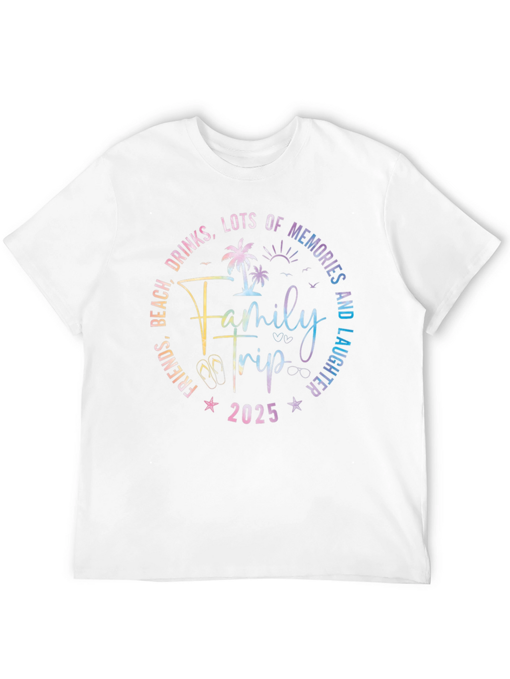 Family Trip 2025 T-Shirt - Beach Vacation Tee