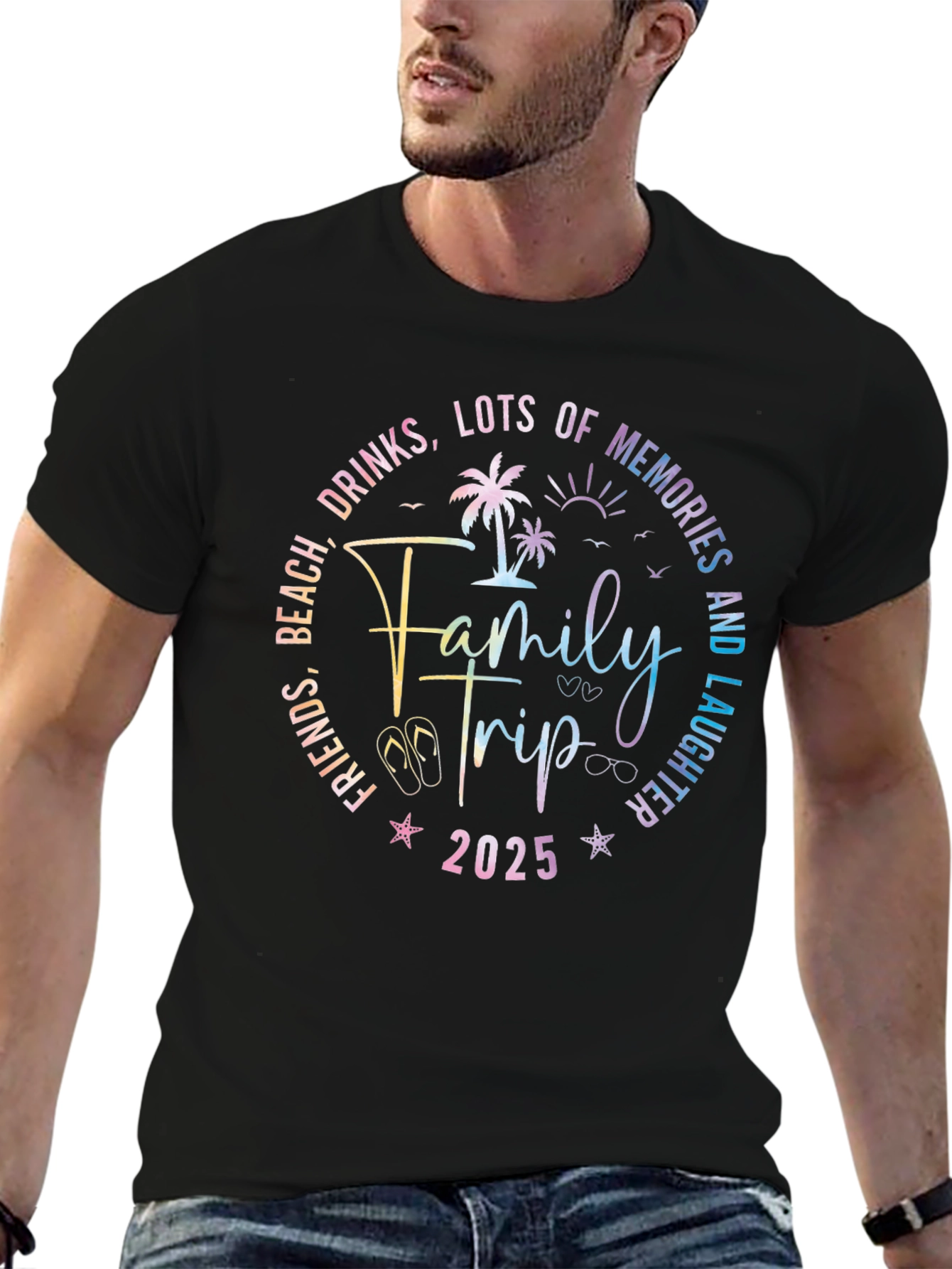 Family Trip 2025 T-Shirt - Beach Vacation Tee