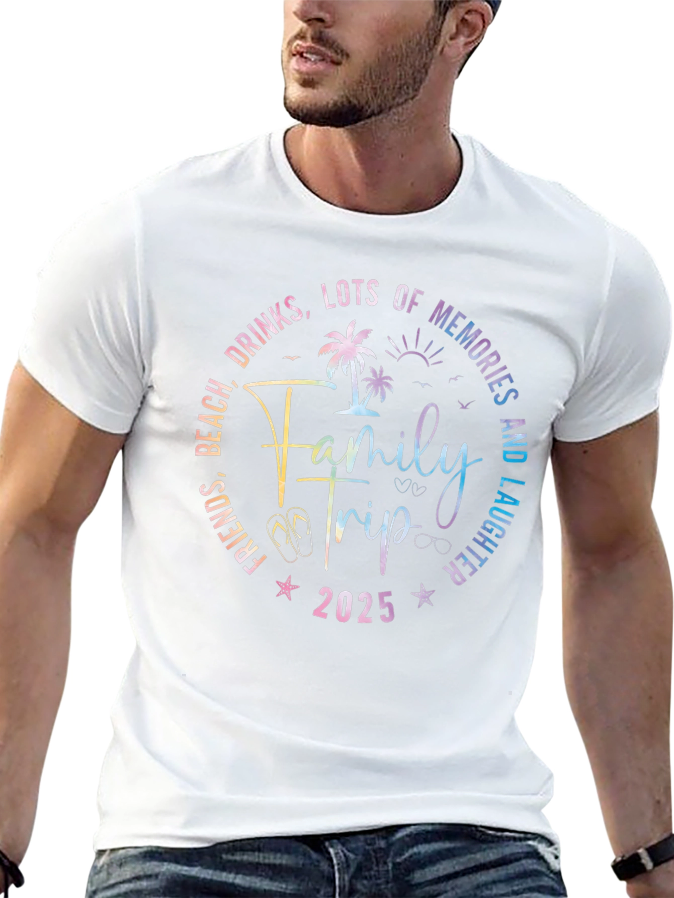 Family Trip 2025 T-Shirt - Beach Vacation Tee