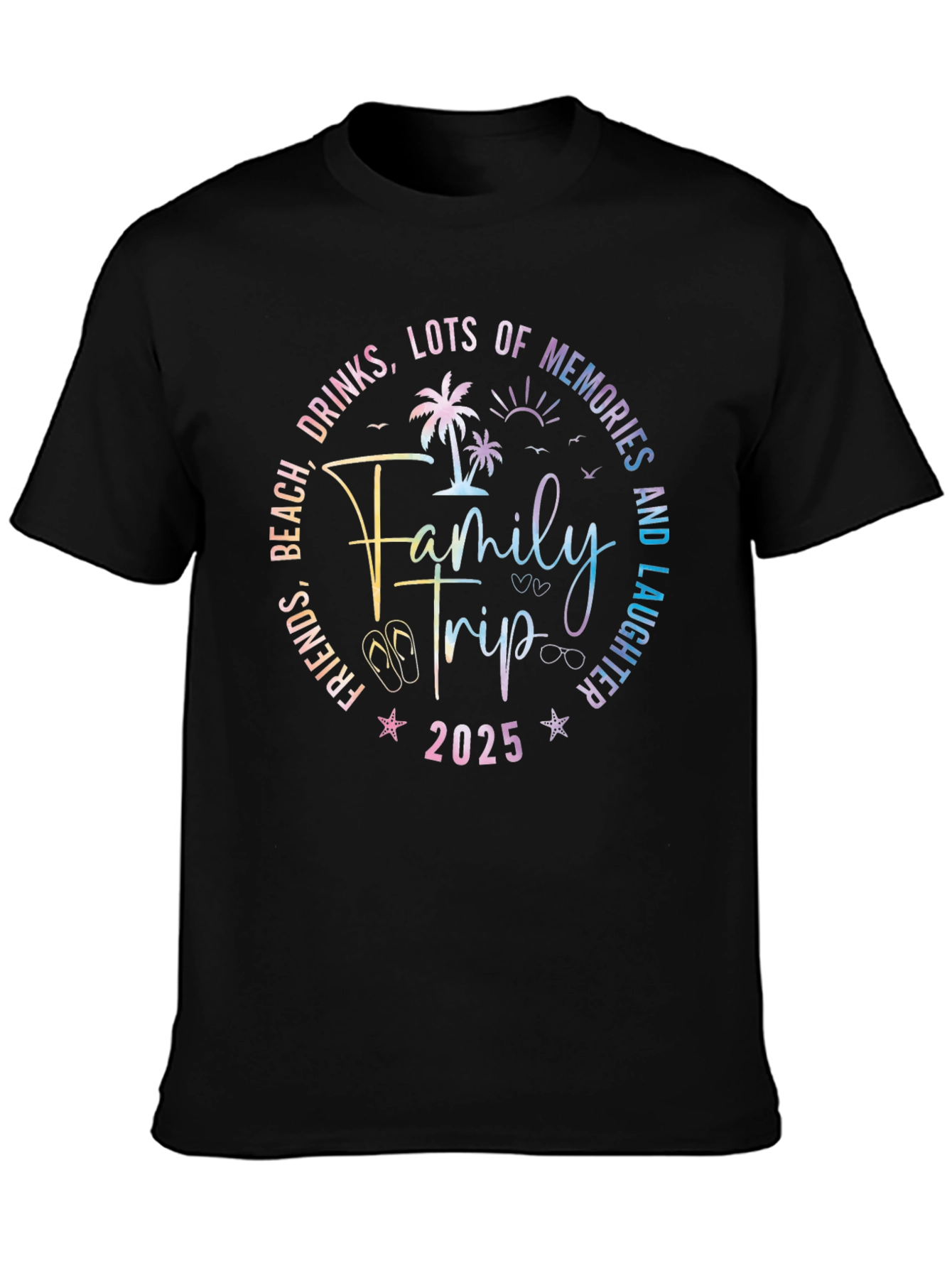 Family Trip 2025 T-Shirt - Beach Vacation Tee