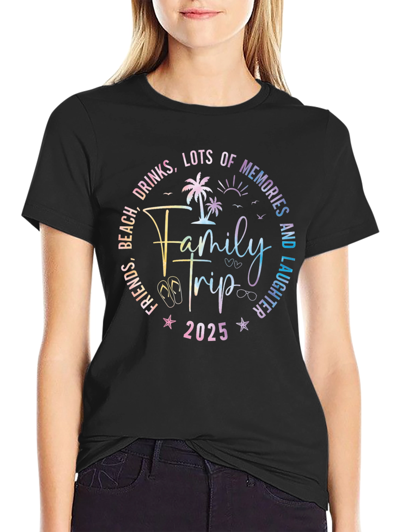 Family Trip 2025 T-Shirt - Beach Vacation Tee