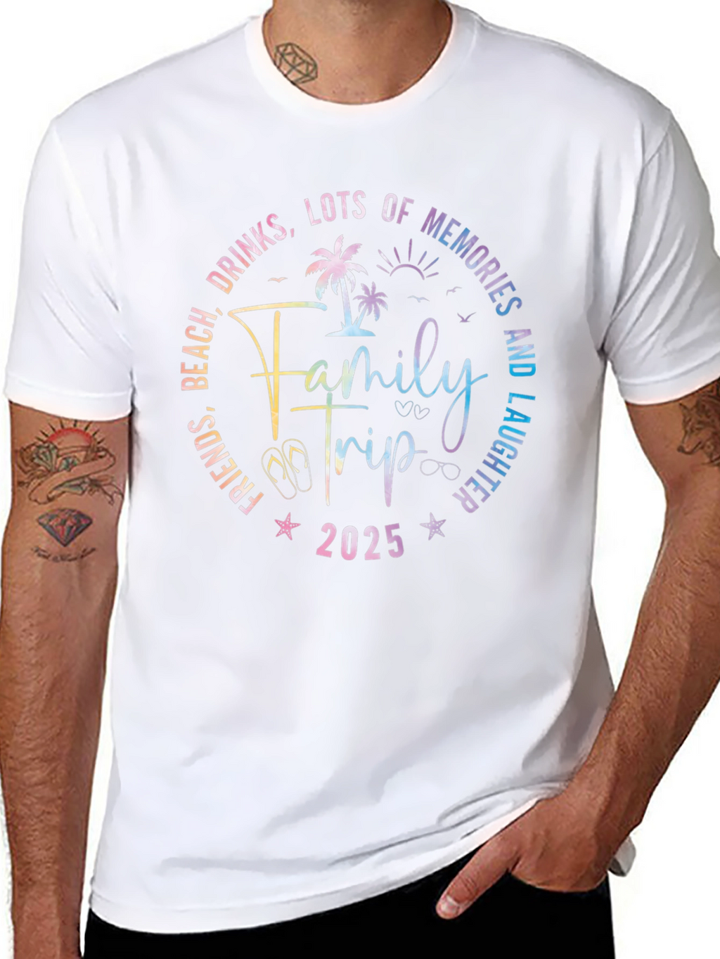 Family Trip 2025 T-Shirt - Beach Vacation Tee