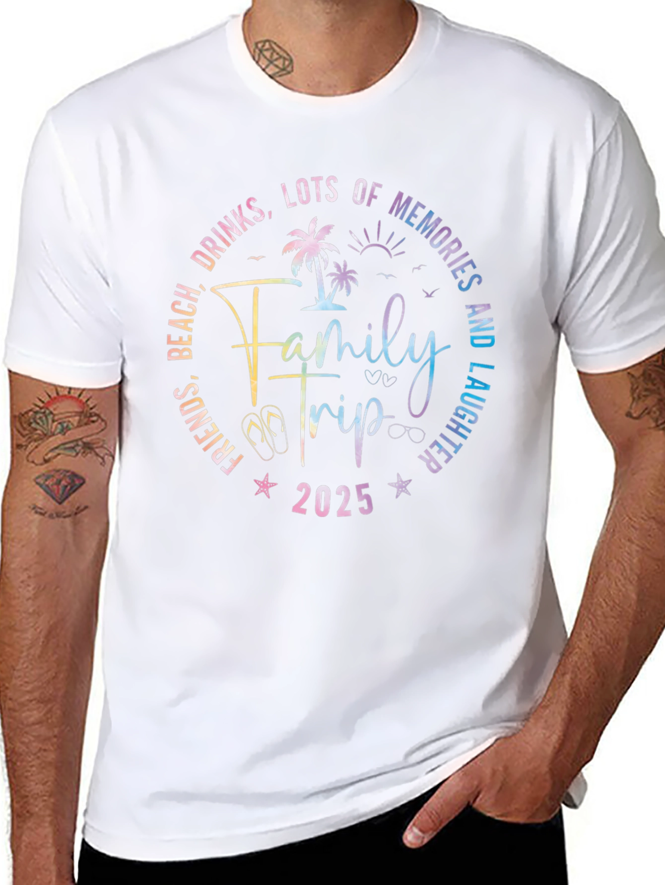 Family Trip 2025 T-Shirt - Beach Vacation Tee