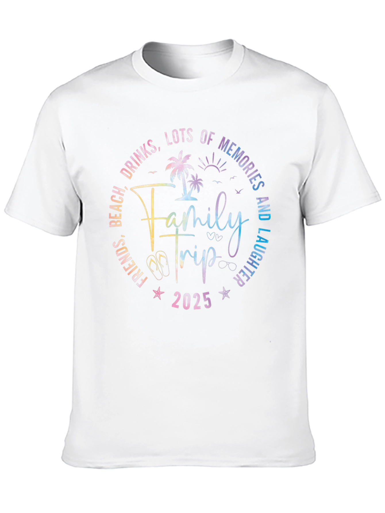 Family Trip 2025 T-Shirt - Beach Vacation Tee