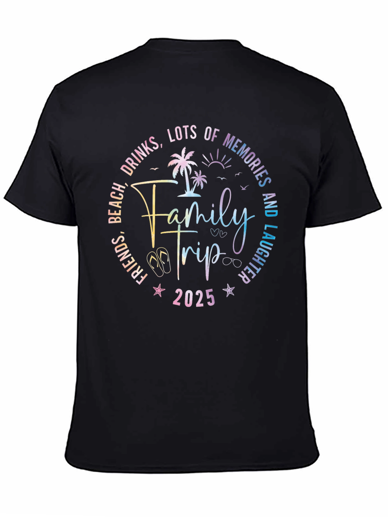 Family Trip 2025 T-Shirt - Beach Vacation Tee