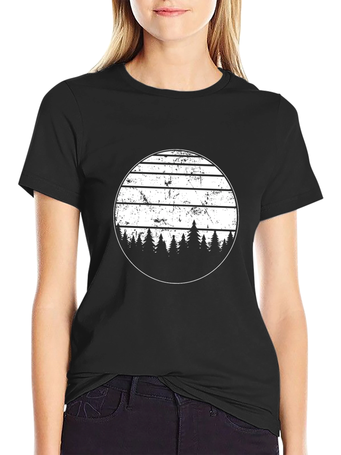 Retro Mountain Sunset T-Shirt